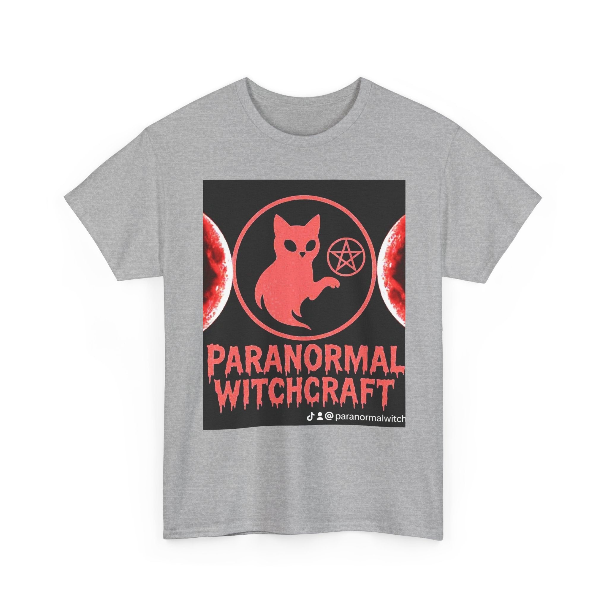 Paranormal Witchcraft Tee - Unisex Heavy Cotton Shirt, Halloween Apparel, Witchy Gift, Spooky Style