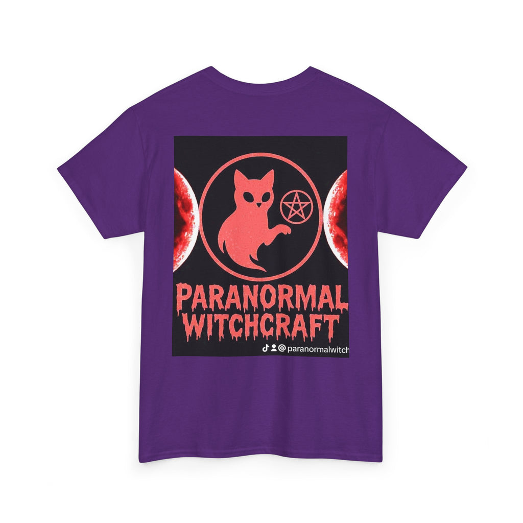 Paranormal Witchcraft Tee - Unisex Heavy Cotton Shirt, Halloween Apparel, Witchy Gift, Spooky Style