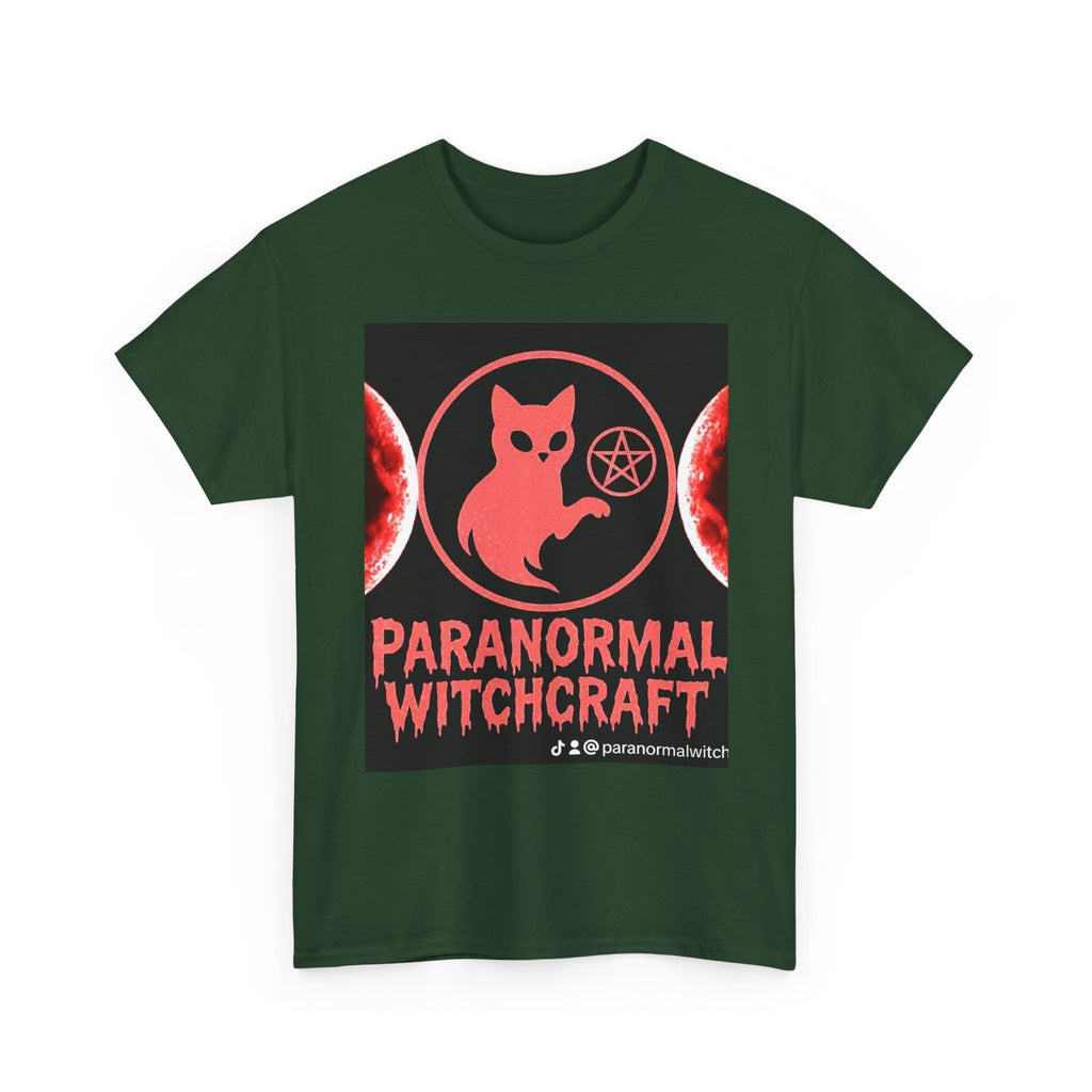 Paranormal Witchcraft Tee - Unisex Heavy Cotton Shirt, Halloween Apparel, Witchy Gift, Spooky Style