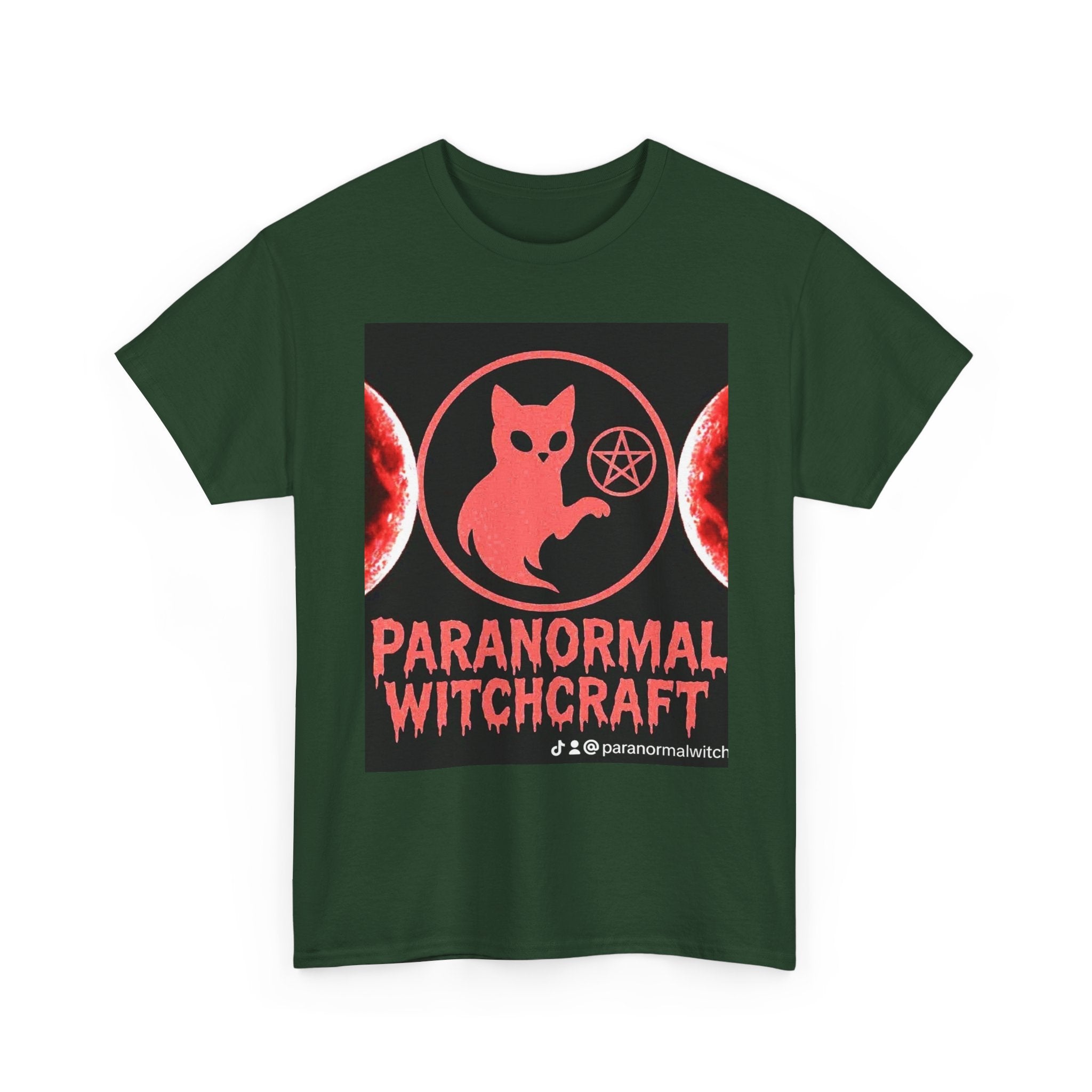 Paranormal Witchcraft Tee - Unisex Heavy Cotton Shirt, Halloween Apparel, Witchy Gift, Spooky Style