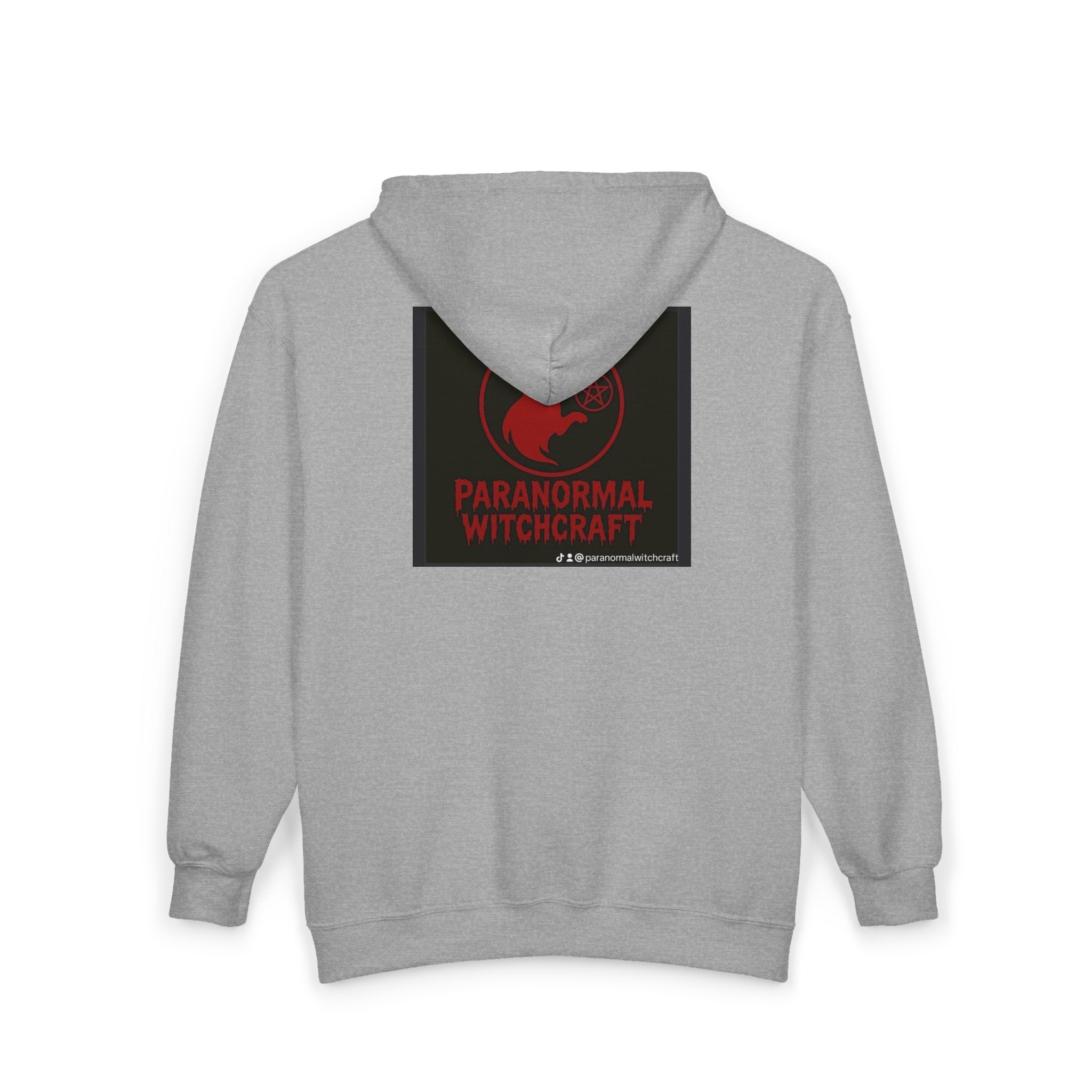 Paranormal Witchcraft Zip Hoodie – Occult Cat Full-Zip Sweatshirt