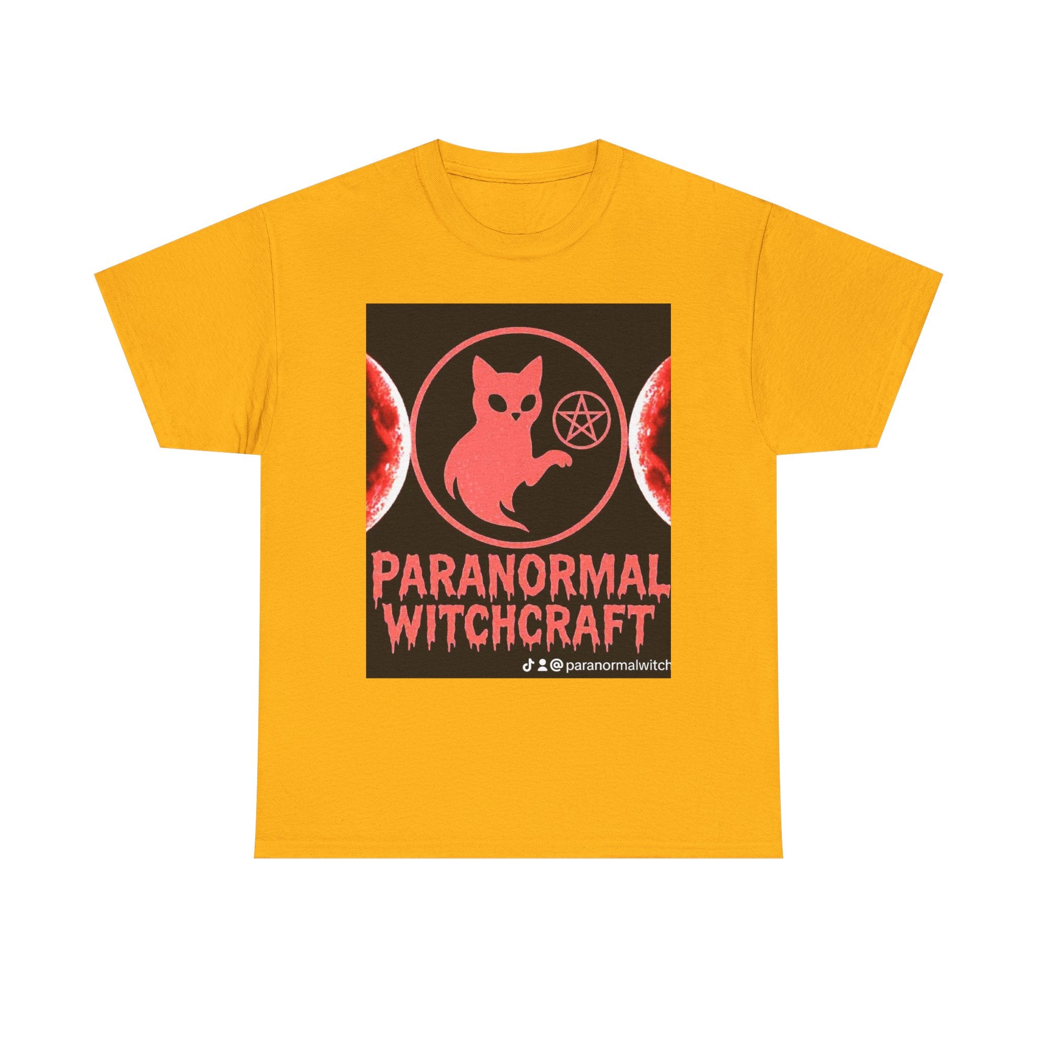 Paranormal Witchcraft Tee - Unisex Heavy Cotton Shirt, Halloween Apparel, Witchy Gift, Spooky Style
