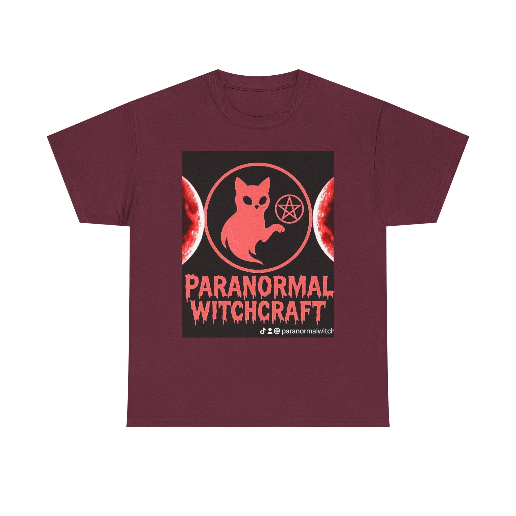 Paranormal Witchcraft Tee - Unisex Heavy Cotton Shirt, Halloween Apparel, Witchy Gift, Spooky Style