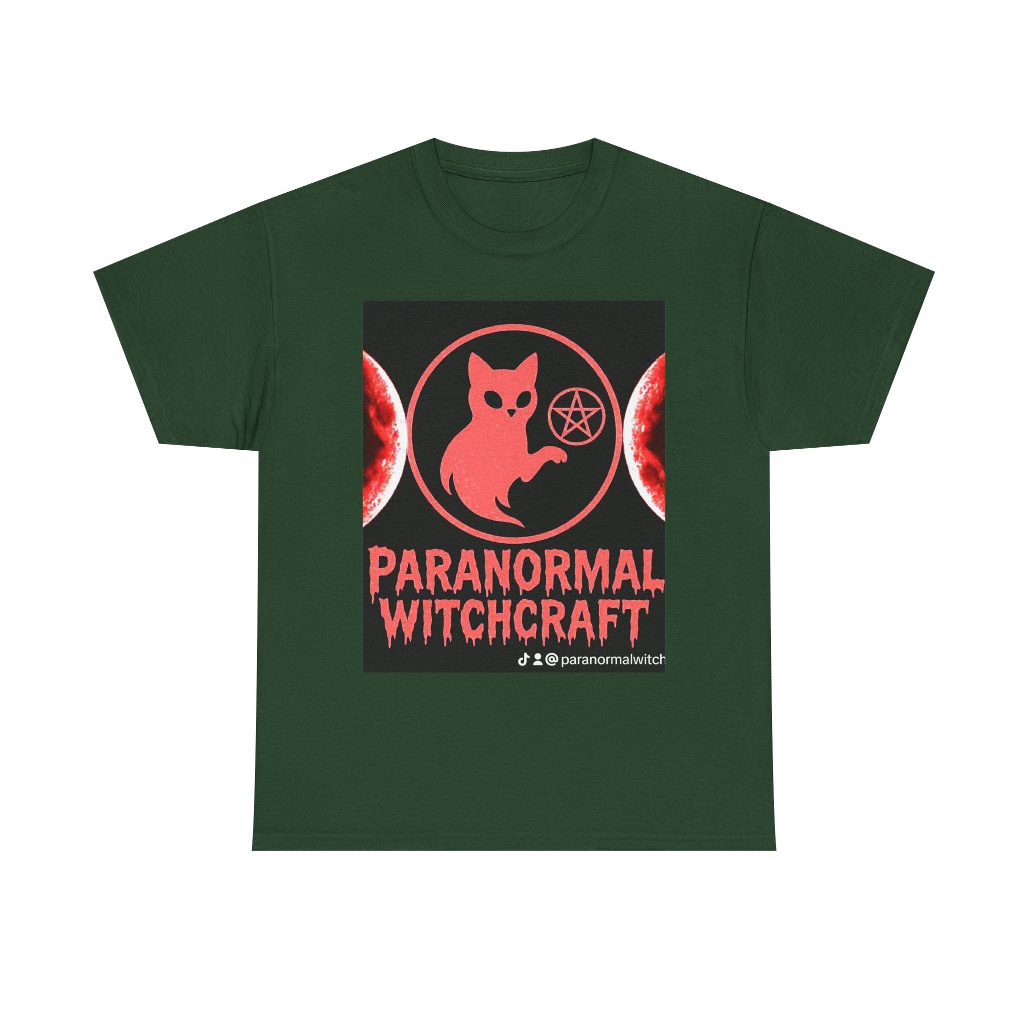 Paranormal Witchcraft Tee - Unisex Heavy Cotton Shirt, Halloween Apparel, Witchy Gift, Spooky Style