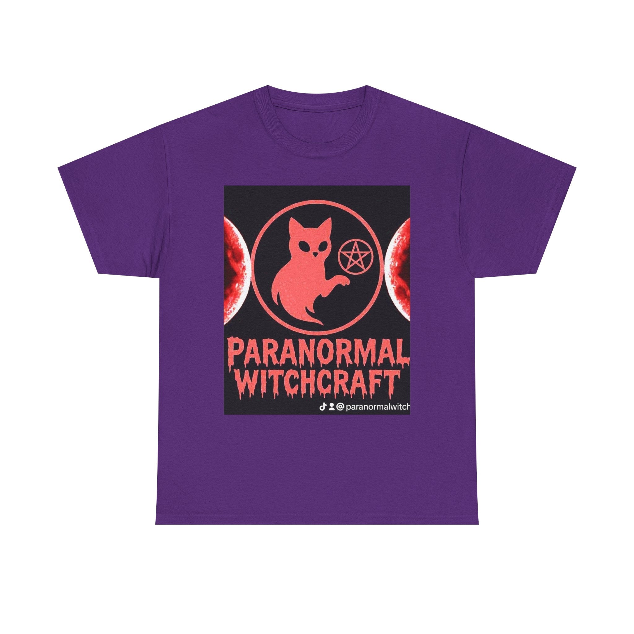 Paranormal Witchcraft Tee - Unisex Heavy Cotton Shirt, Halloween Apparel, Witchy Gift, Spooky Style