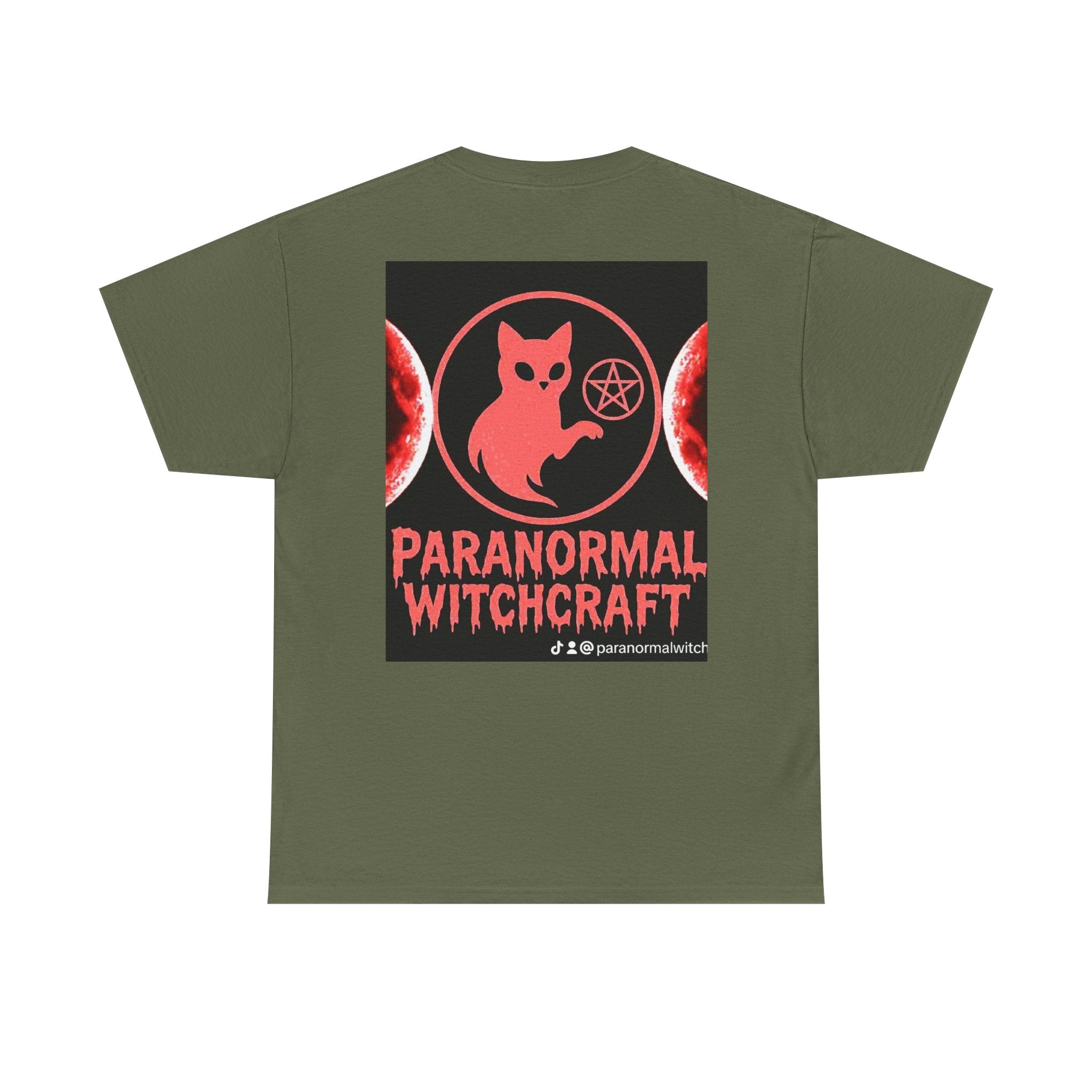 Paranormal Witchcraft Tee - Unisex Heavy Cotton Shirt, Halloween Apparel, Witchy Gift, Spooky Style