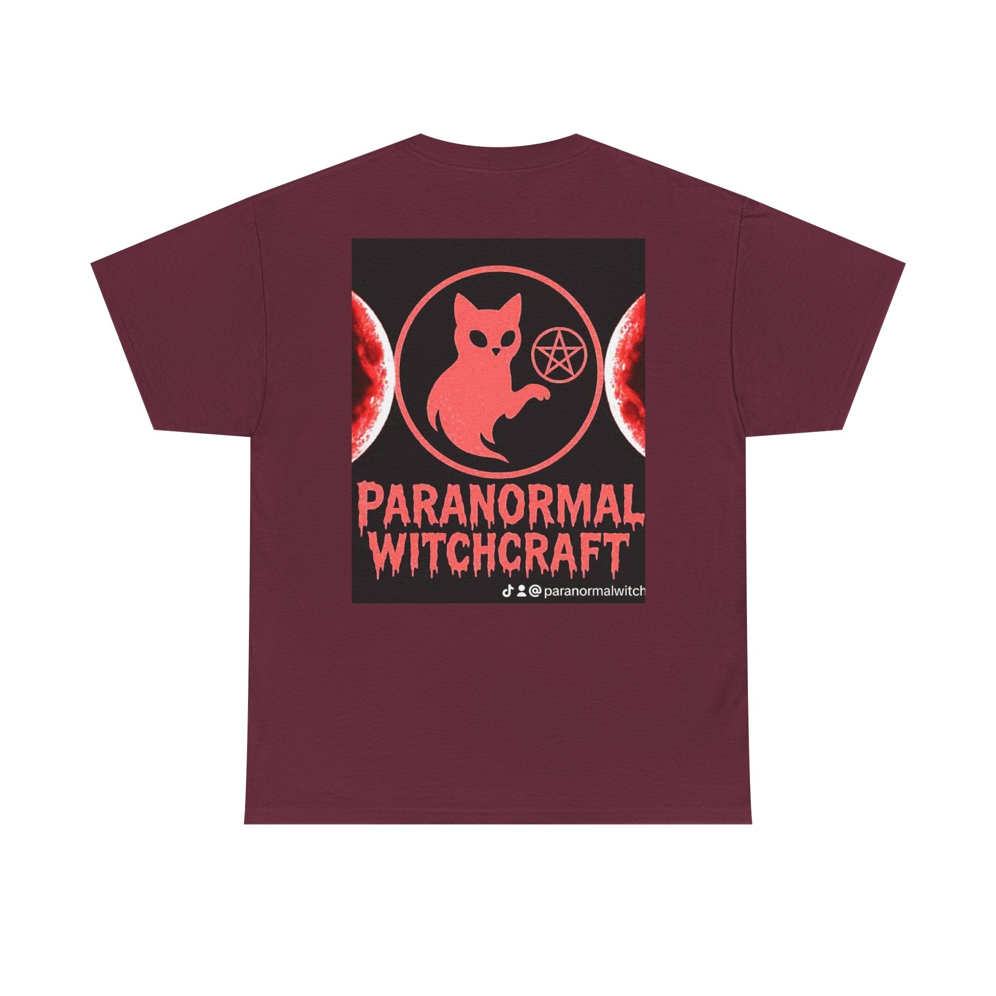 Paranormal Witchcraft Tee - Unisex Heavy Cotton Shirt, Halloween Apparel, Witchy Gift, Spooky Style