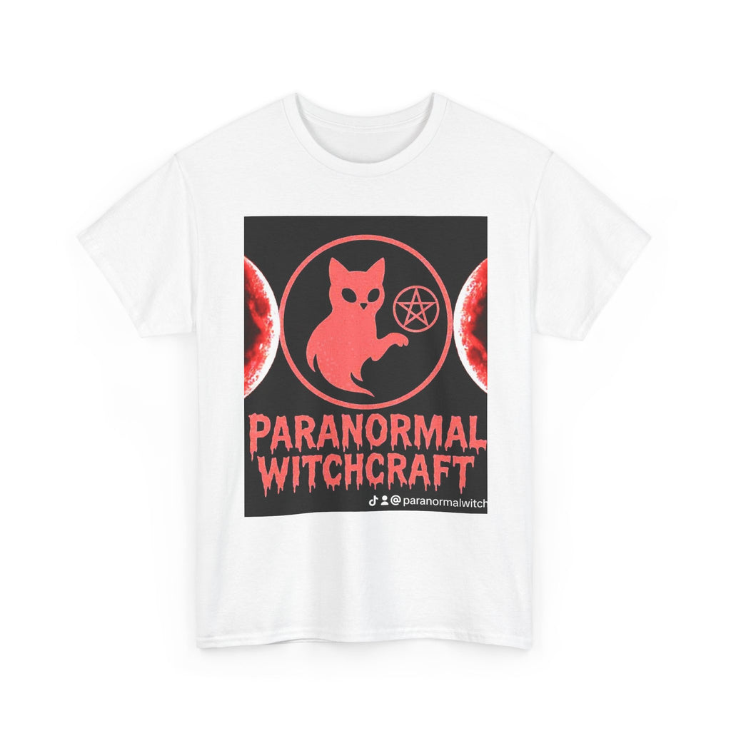 Paranormal Witchcraft Tee - Unisex Heavy Cotton Shirt, Halloween Apparel, Witchy Gift, Spooky Style
