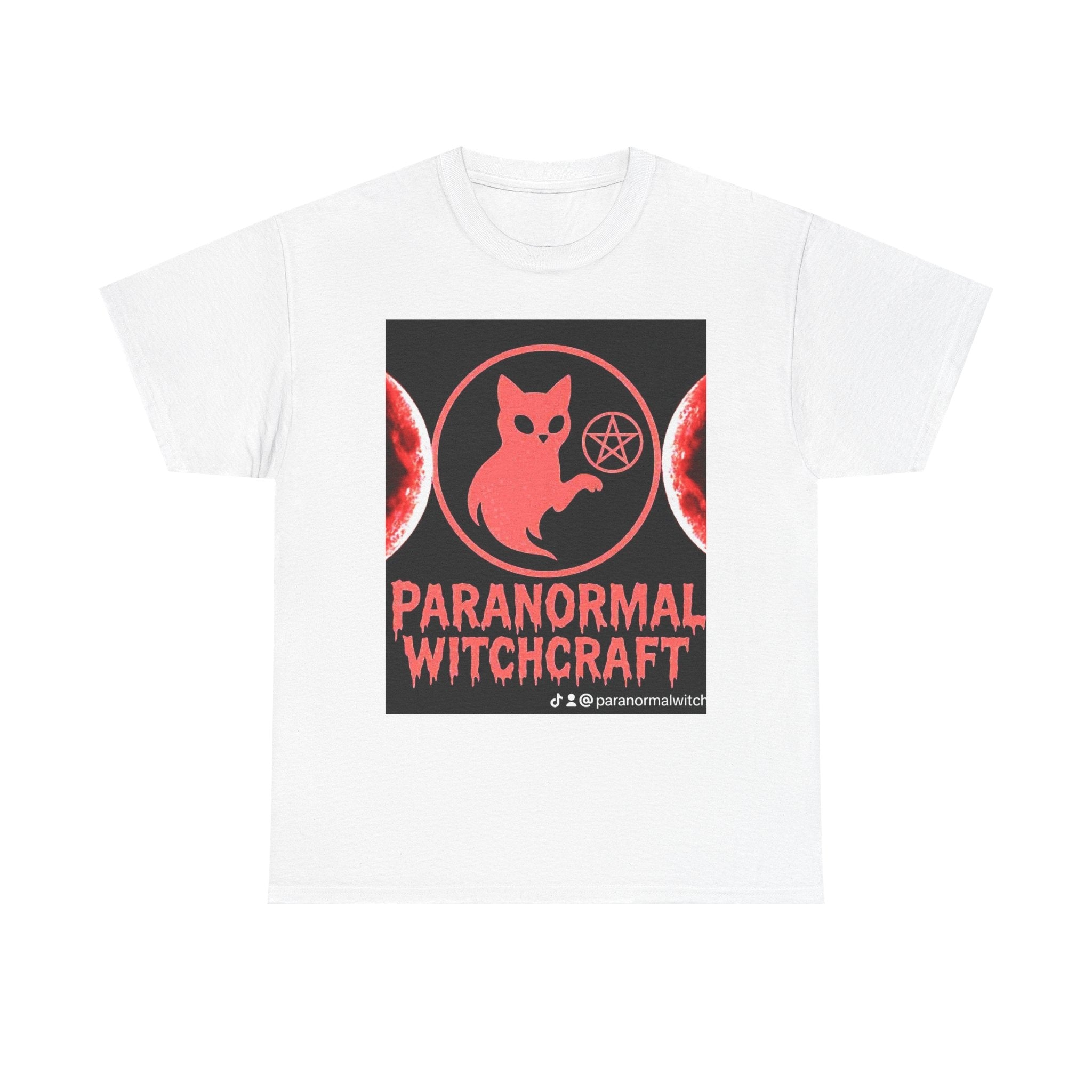 Paranormal Witchcraft Tee - Unisex Heavy Cotton Shirt, Halloween Apparel, Witchy Gift, Spooky Style