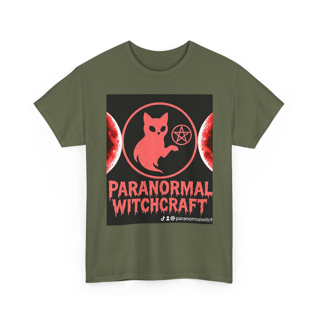 Paranormal Witchcraft Tee - Unisex Heavy Cotton Shirt, Halloween Apparel, Witchy Gift, Spooky Style