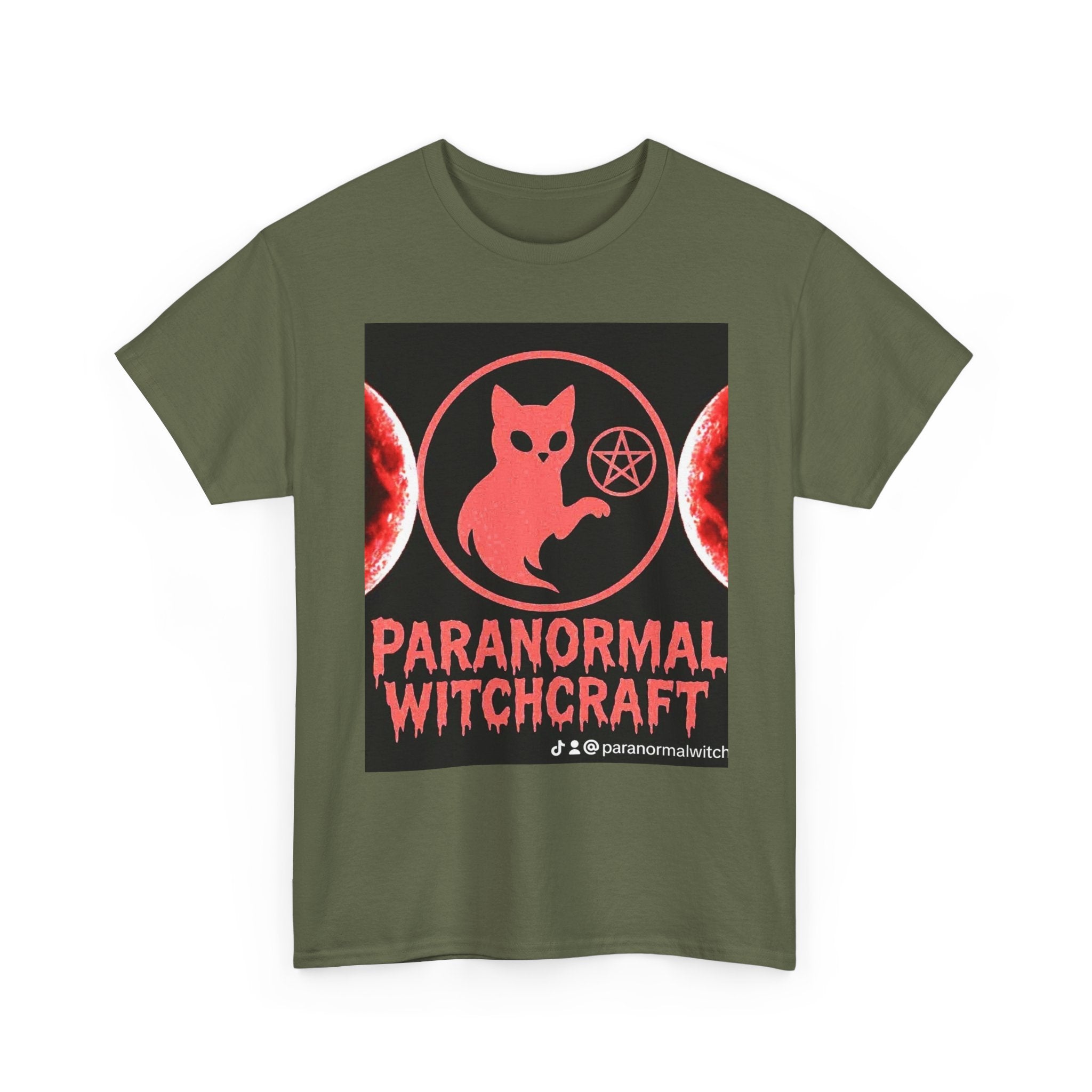 Paranormal Witchcraft Tee - Unisex Heavy Cotton Shirt, Halloween Apparel, Witchy Gift, Spooky Style