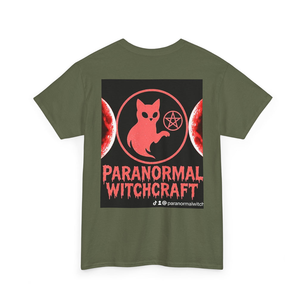 Paranormal Witchcraft Tee - Unisex Heavy Cotton Shirt, Halloween Apparel, Witchy Gift, Spooky Style
