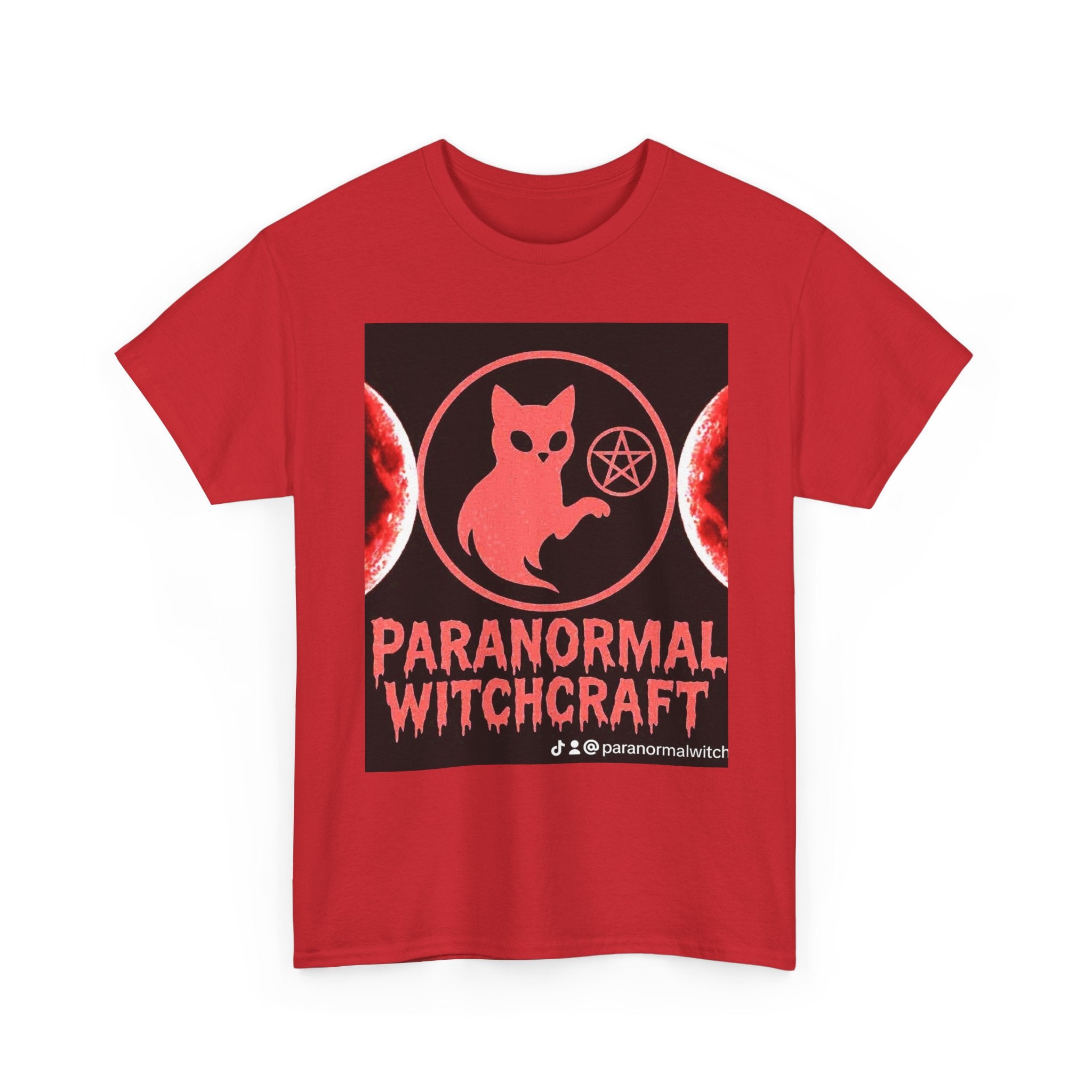 Paranormal Witchcraft Tee - Unisex Heavy Cotton Shirt, Halloween Apparel, Witchy Gift, Spooky Style