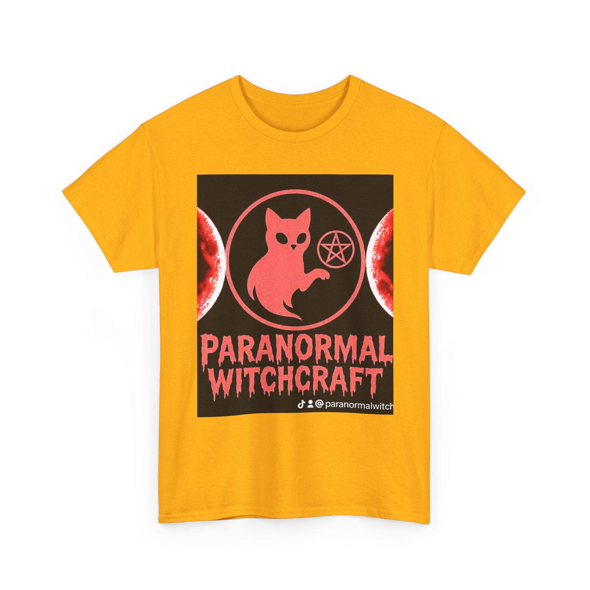 Paranormal Witchcraft Tee - Unisex Heavy Cotton Shirt, Halloween Apparel, Witchy Gift, Spooky Style