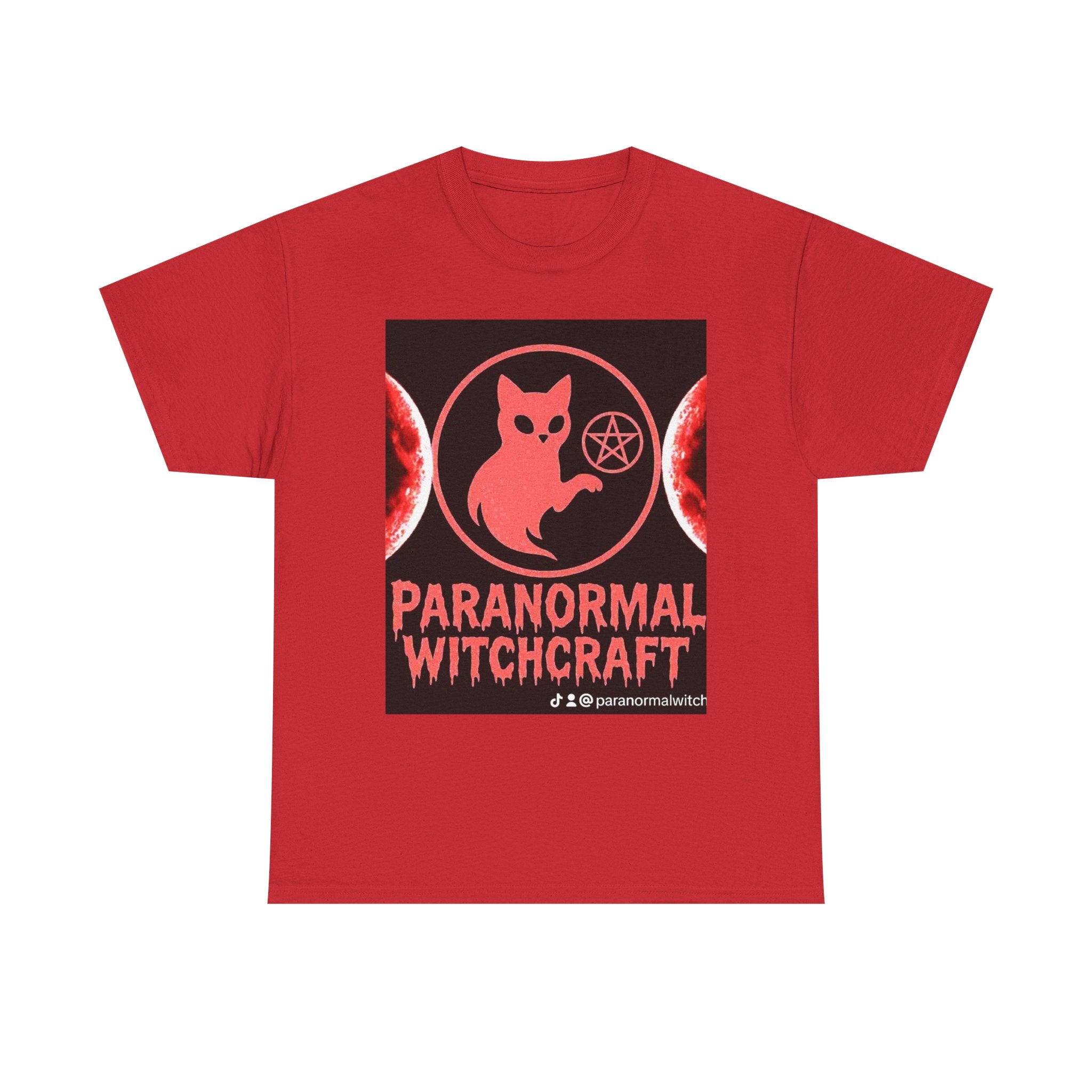 Paranormal Witchcraft Tee - Unisex Heavy Cotton Shirt, Halloween Apparel, Witchy Gift, Spooky Style