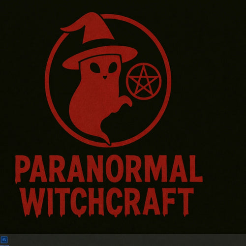 Paranormal Witchcraft Sticker — Red Cat Pentagram Kiss-Cut Decal
